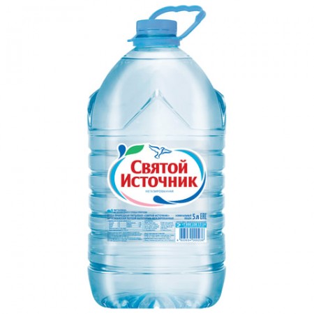 Вода негазированная питьевая &quot;Святой источник&quot;, 5 л, пластиковая бутыль  620372